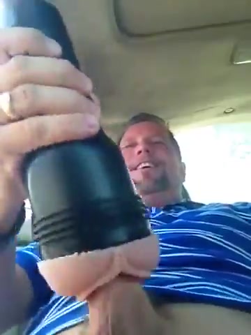Verbal redneck dad fucks a flashlight