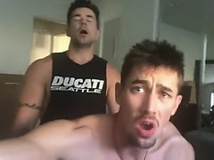 Sexy Boy Cums from being Bred by Hunk