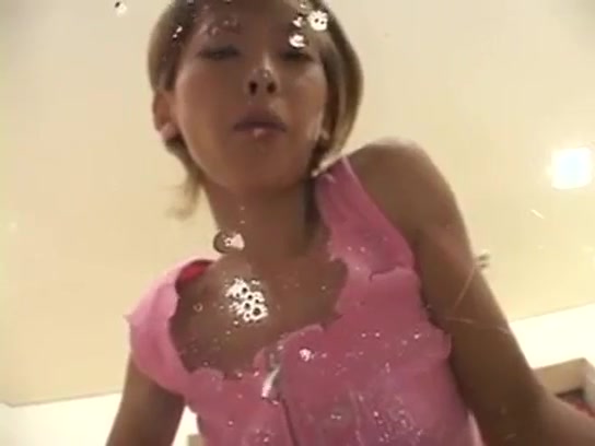 Asian cutie spitting on you POV