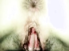 Erotic Loose Pussy Peeing From Behind During Her Period