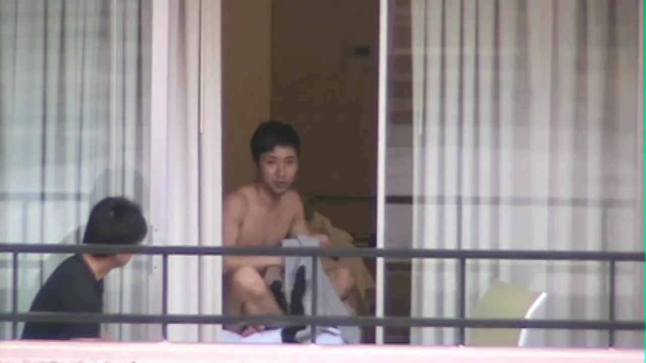 Asian Nudist Outdoor Sex Pics - Nude public: ASIAN BOYS ON THE BALCONY - ThisVid.com