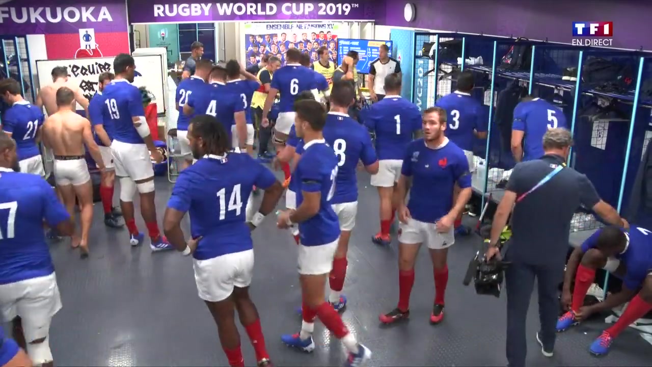 locker room, locker roo, France, USA, rugby, locker, room, 2019.