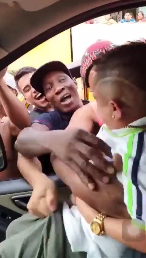 Midget gets kidnapped and thrown in the air.