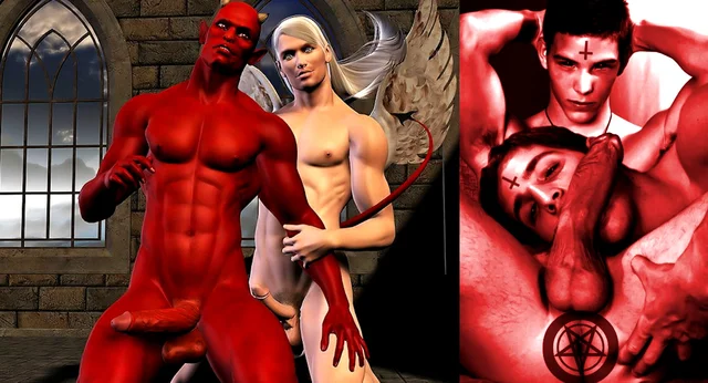 Hypnotic SATANIC PORN - GAY SPERM TEMPLE TRAINER № 2. 