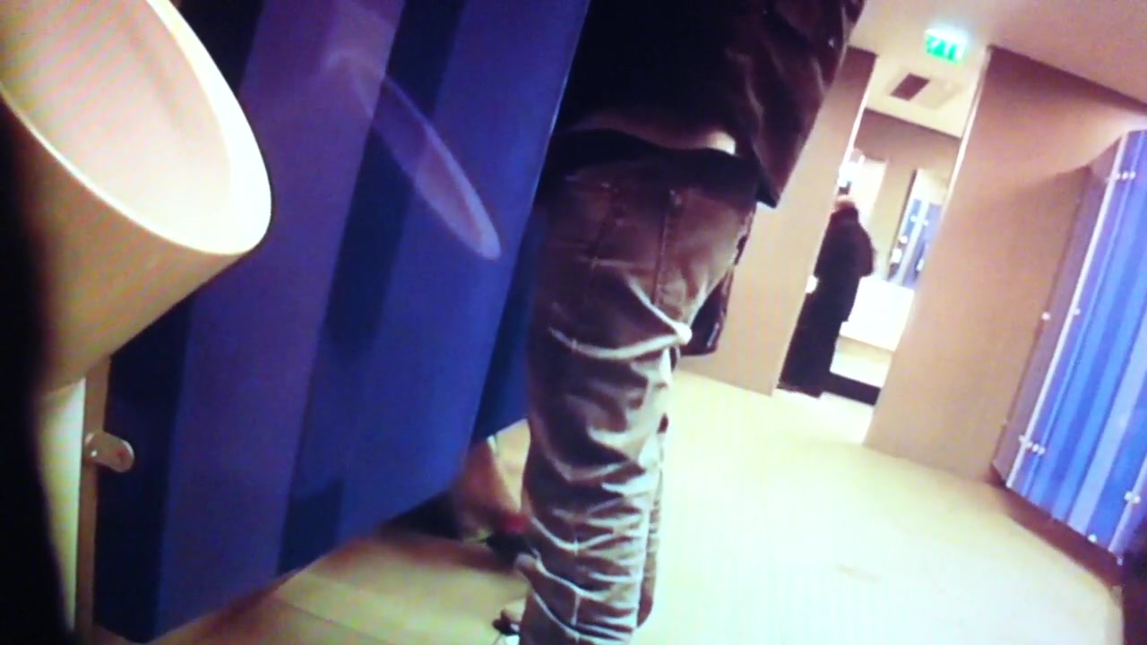 Quick Handjob in Public Bathroom