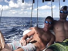 jock boaters fucking bareback out at sea