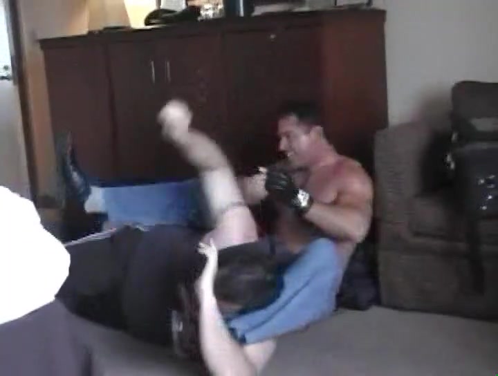 Hunky Muscle Master Violently Punching the Shit Out Of His Bitch
