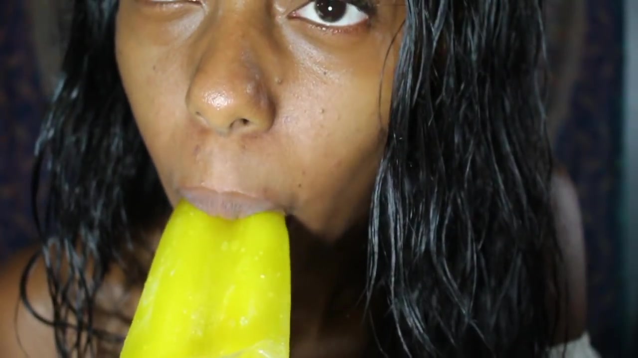 Banana popsicle lick