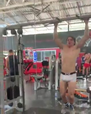 Gym jock in underwear
