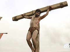 Condemned dying on the cross