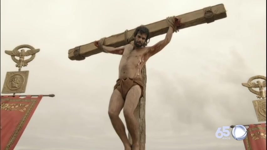 Condemned dying on the cross