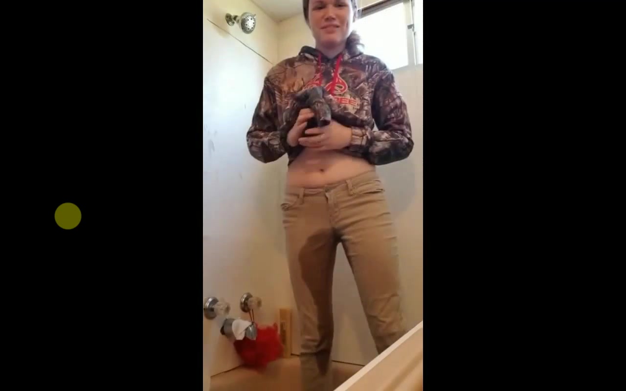 girl pissing pants - video 3