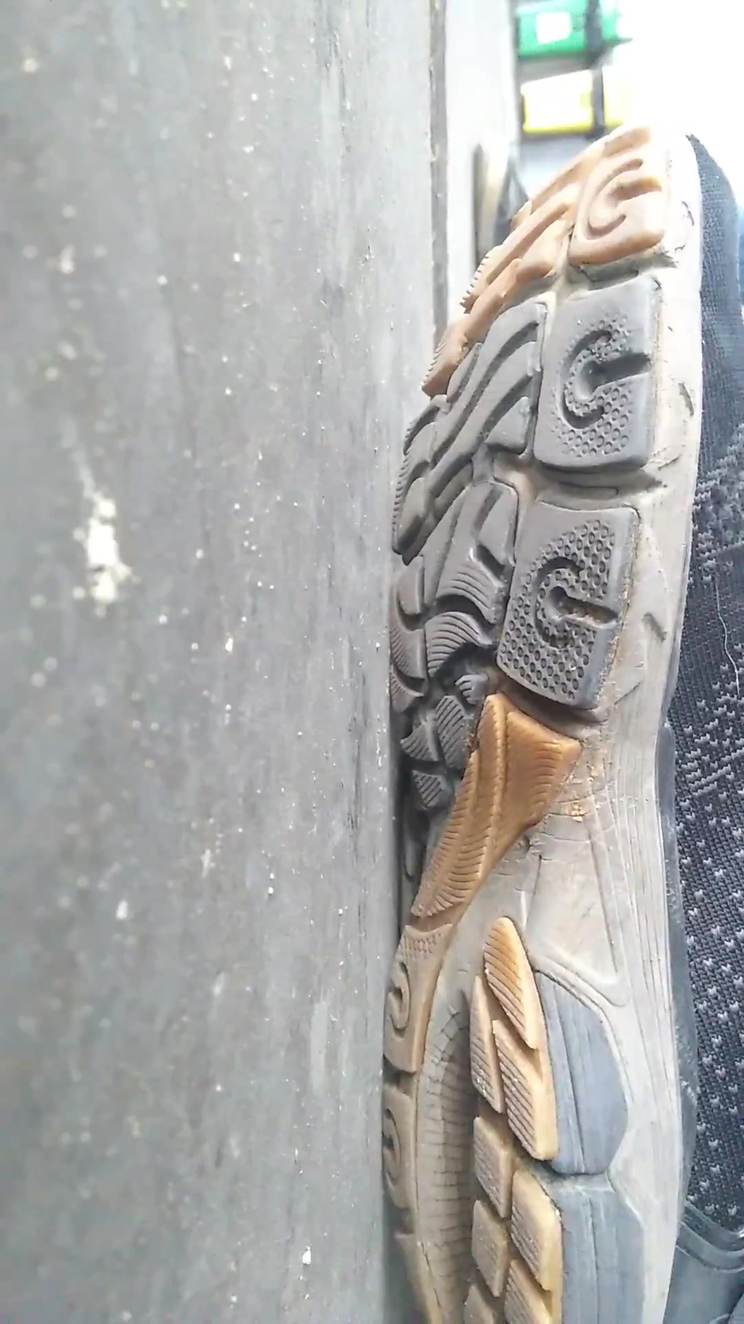 sneakers sole up close