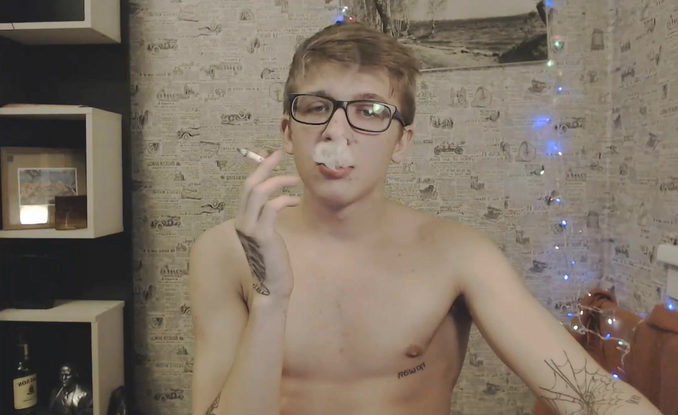 cute nerdy smoker