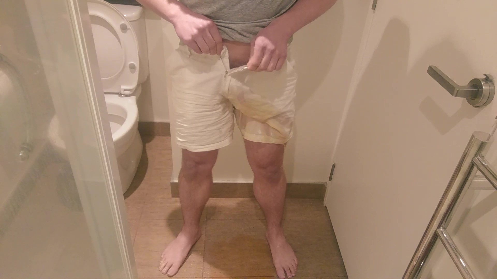 Pissing shorts after getting high