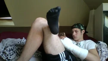 Fiberglass Cast Fetish Porn - Casted Men: Foot Jock with Cast - ThisVid.com