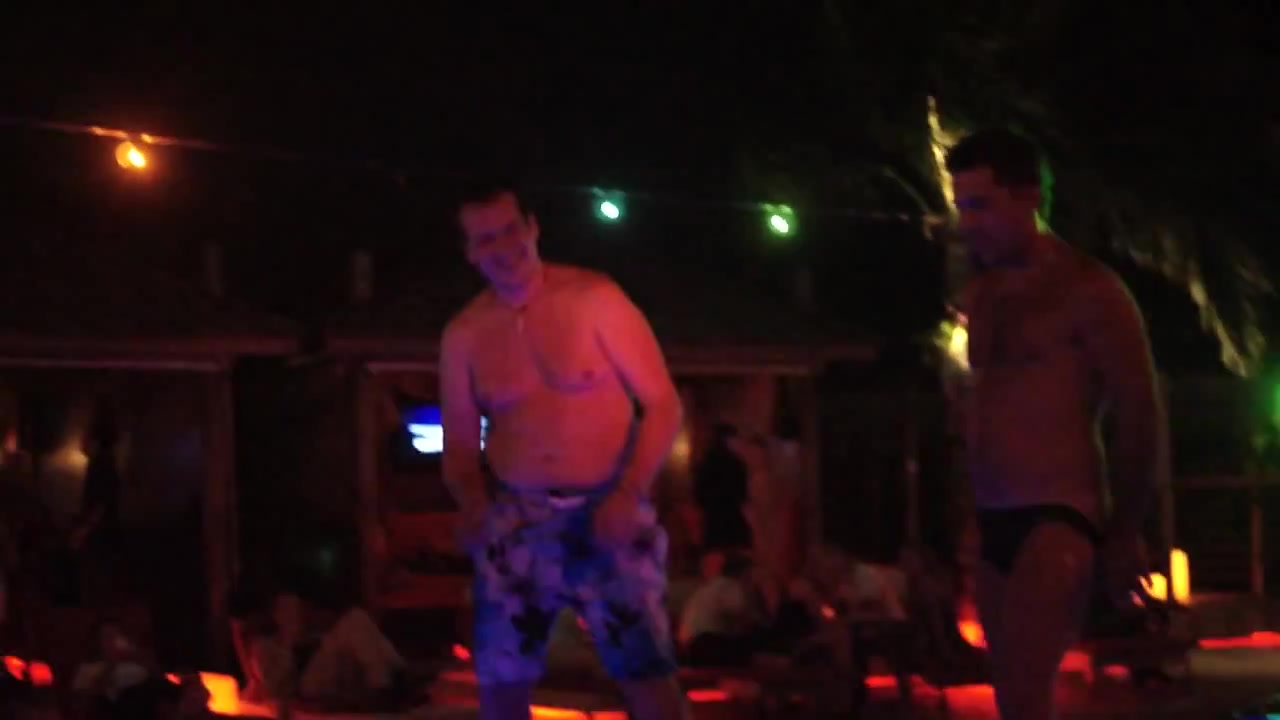 Naked guy fun in party