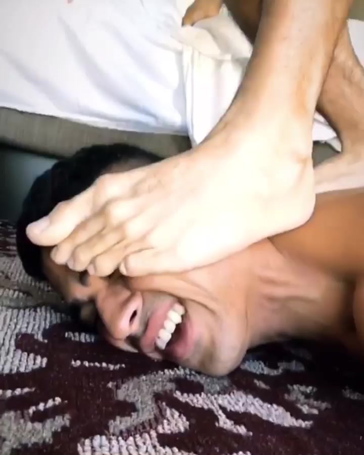 Feet on the face - video 2