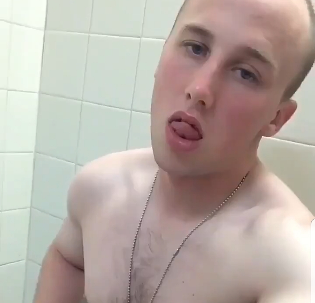 Military dogtag dude blows a load in public restroom