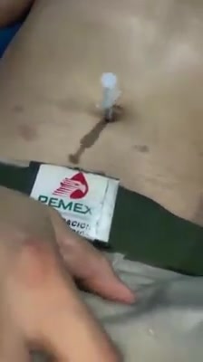 Navel torture - video 39