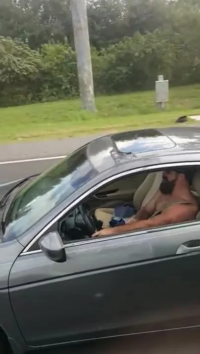 Giving Handjob While Driving