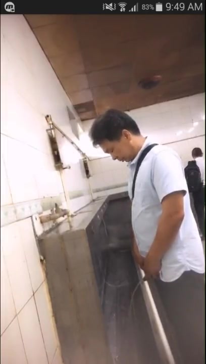 DADDY PISSING AT URINAL 1