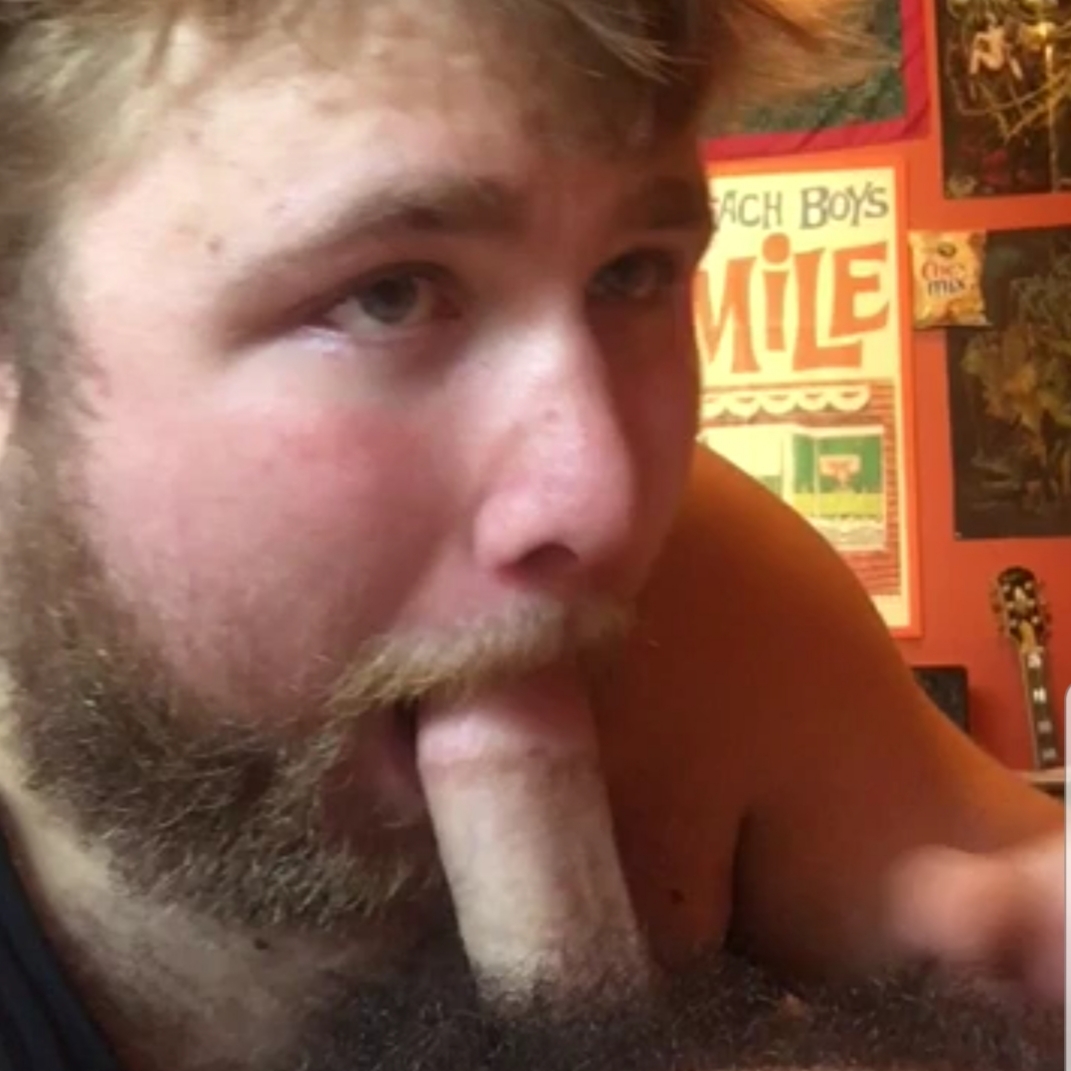 Hairy bro sucking his buddy's cock