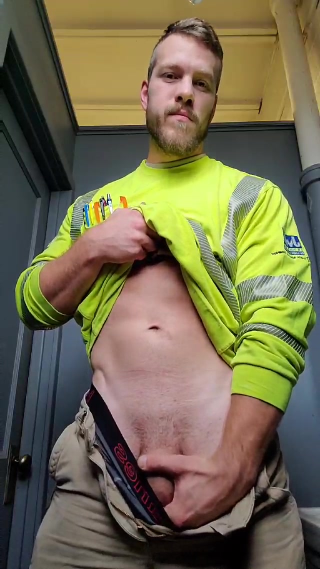 construction worker hauling out big meat