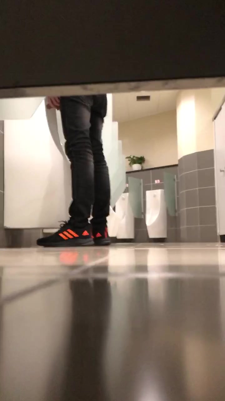 Airport toilet big cock