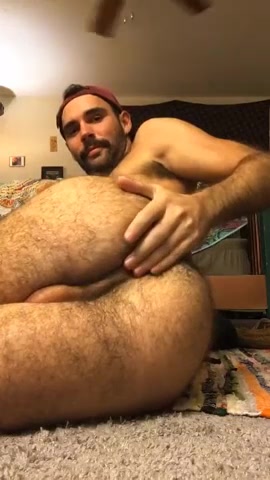 Showing off his Hairy Hole
