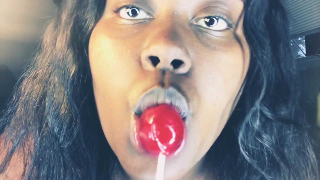 Lollipop eating