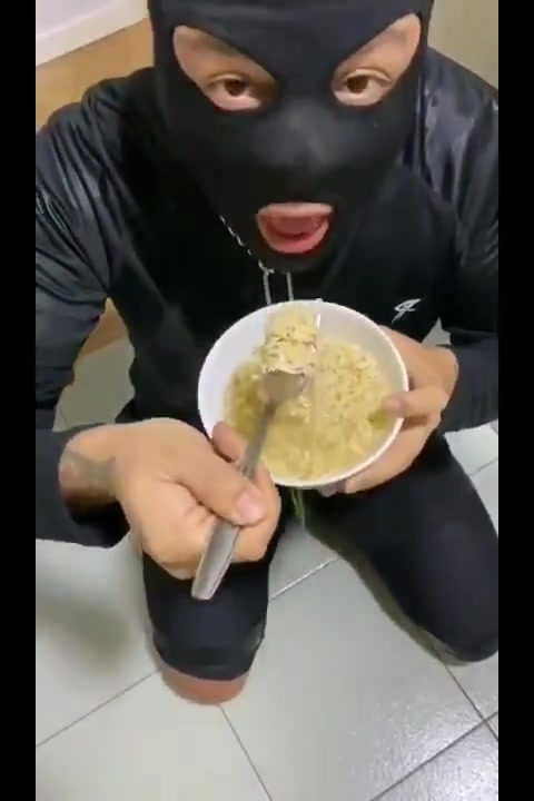 He begged so badly to have my exquisite ramen piss