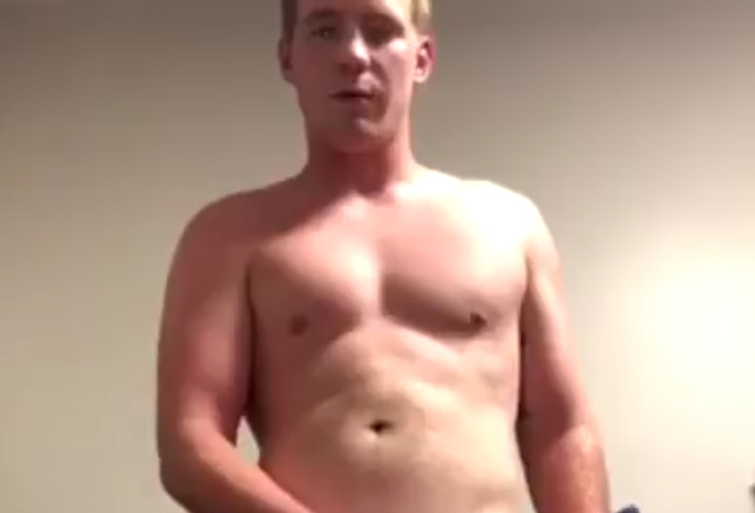 Thick college bro jerks thinking of tight wet pussy