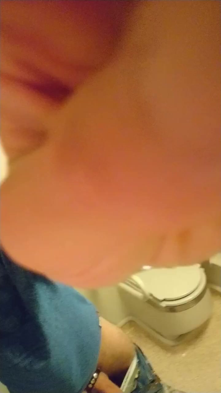 Nice guy jerking off in train toilet