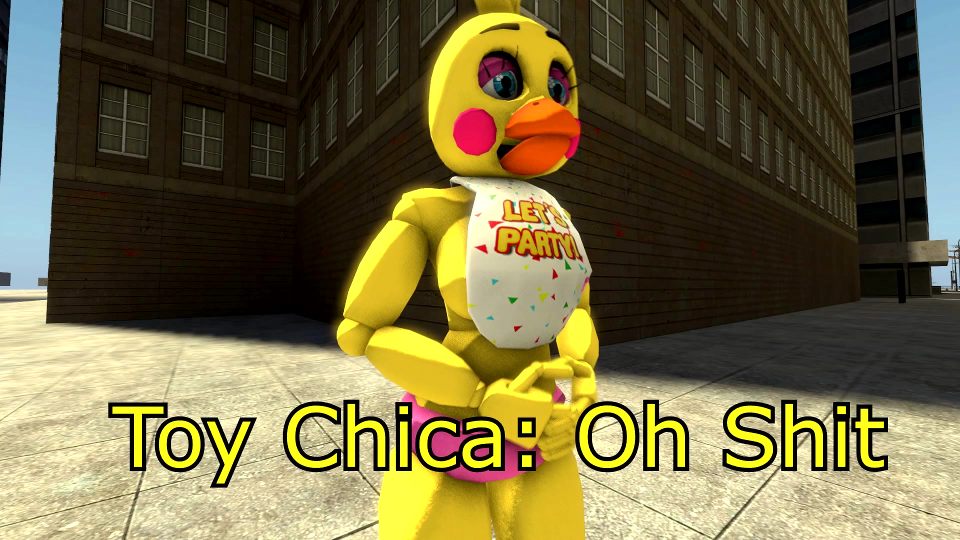 FNAF SFM Toy Chica pooping In A Bucked