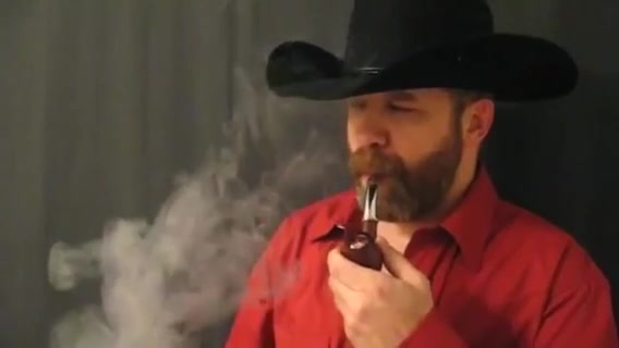 SEXY  COWBOY PIPE SMOKING