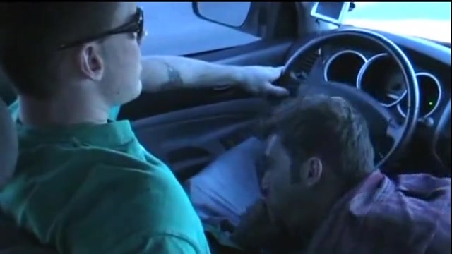 Hung uncut gets help while driving