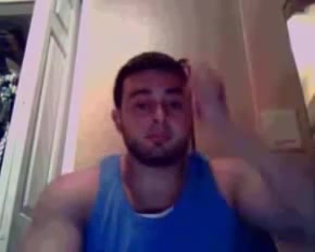 Straight Husky Daddy Jerks Off on Cam for Fake Girl