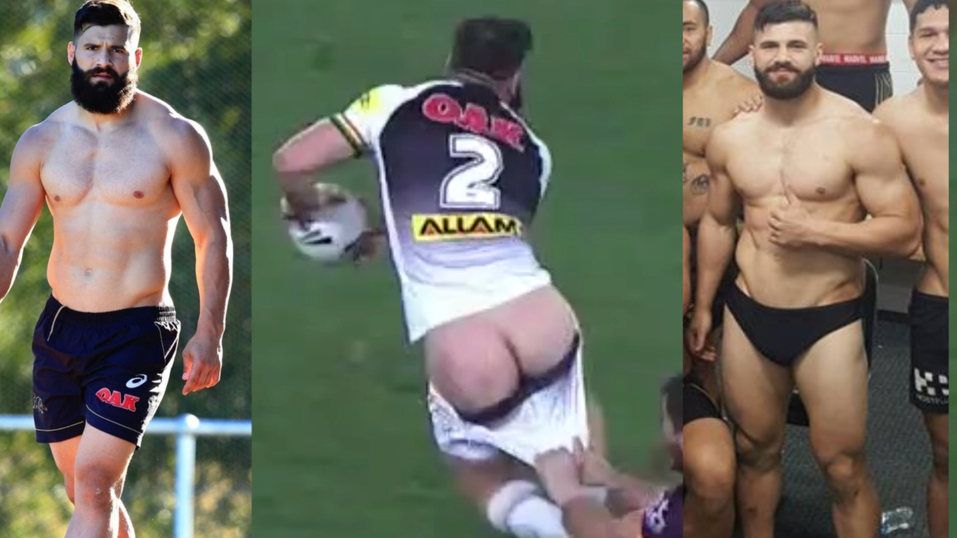 Rugby God's Muscle Ass Exposed During Match