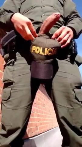 Cop busts a nut on patrol