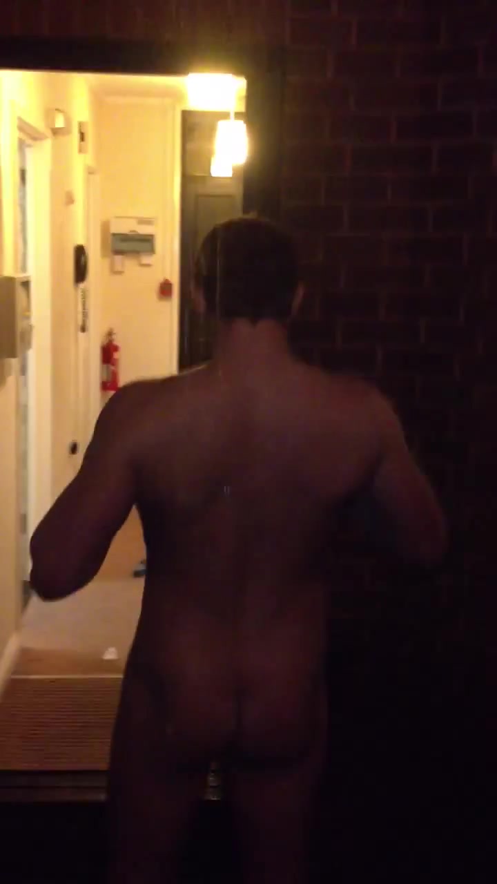 Showering naked in the rain