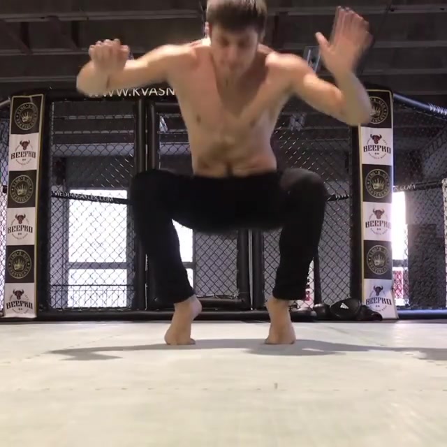 Martial Artist Shows the Strength of His Feet