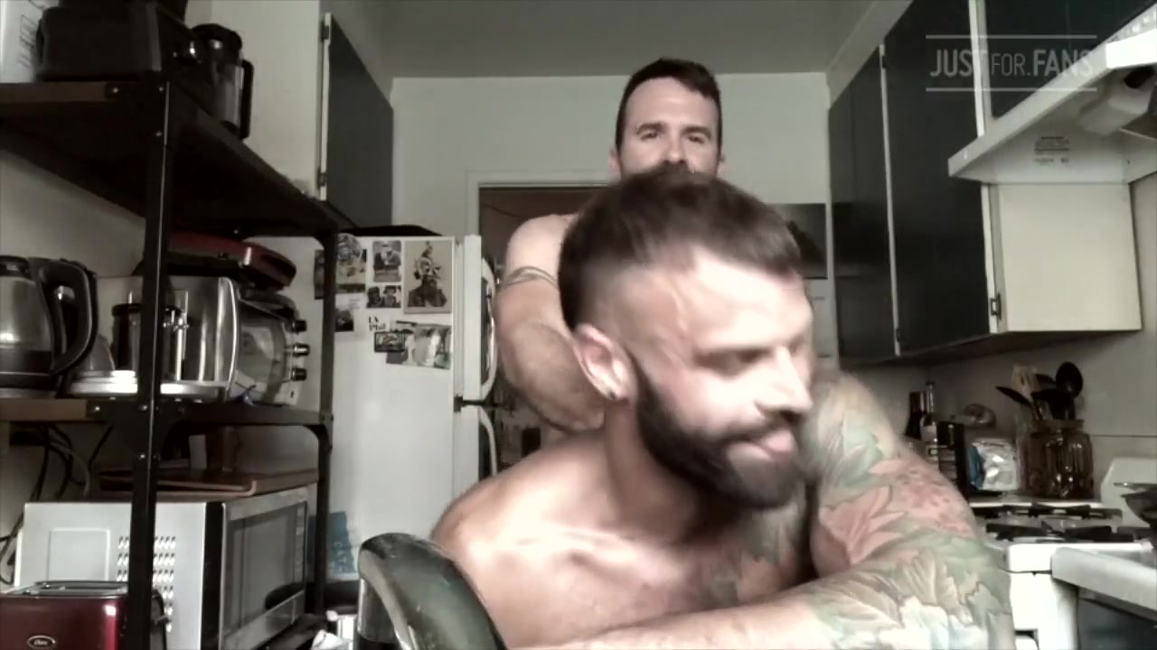 Hairy daddy getting serviced.