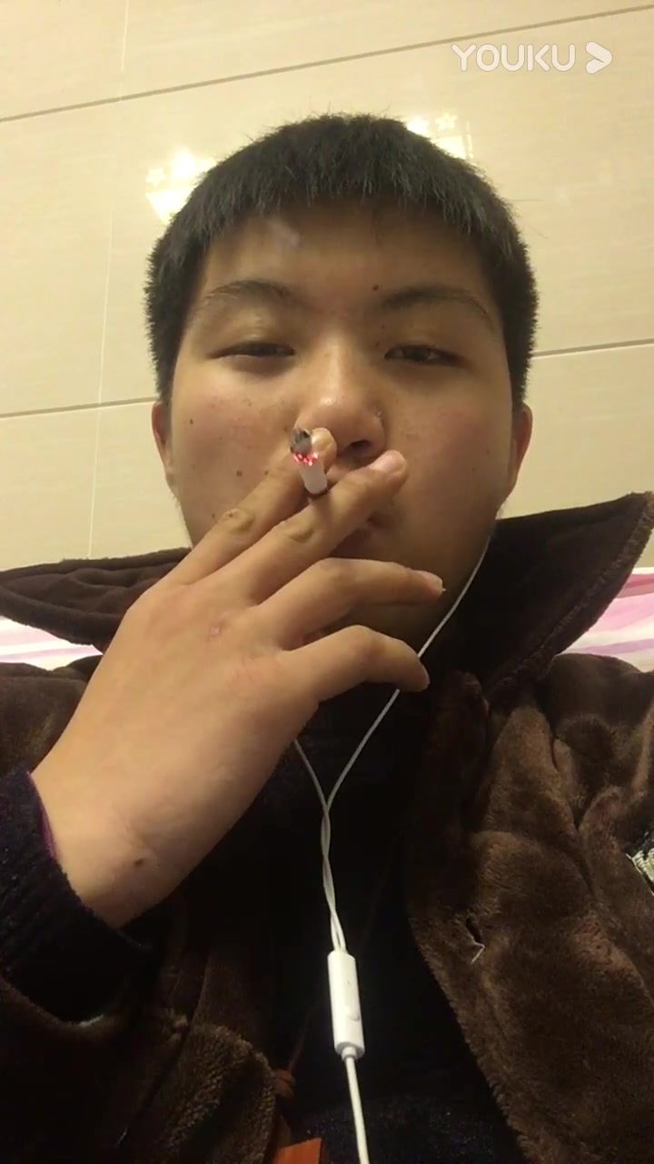 Chinese heavy smoking boy