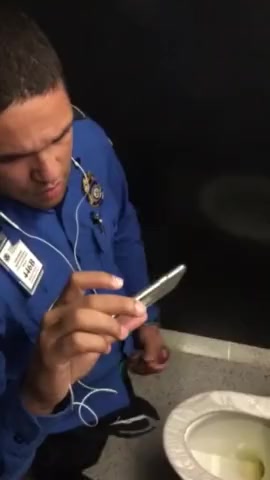Even TSA Officers Need to Cum
