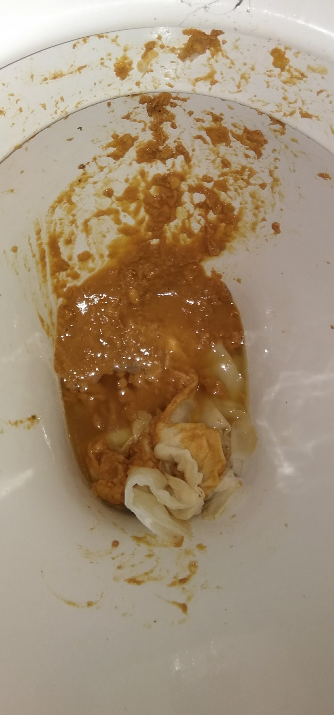Desperate bubble guts shit on my mates toilet earlier