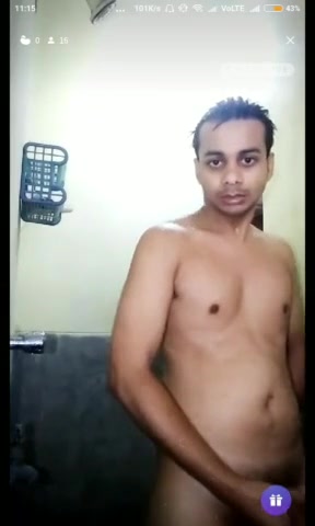 Desi Indian Gay cumshot in bathroom