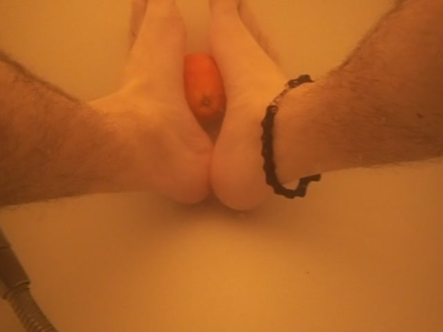 take a bath with an orange