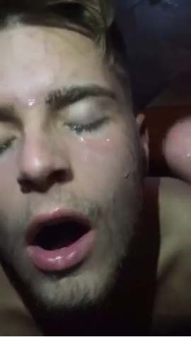 Gorgeous Guy Gets A Big Messy Facial