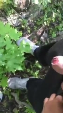 handjob by a stranger in the woods